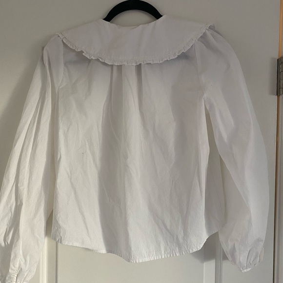 A New Day Edwardian collared blouse in white - Picture 3 of 5